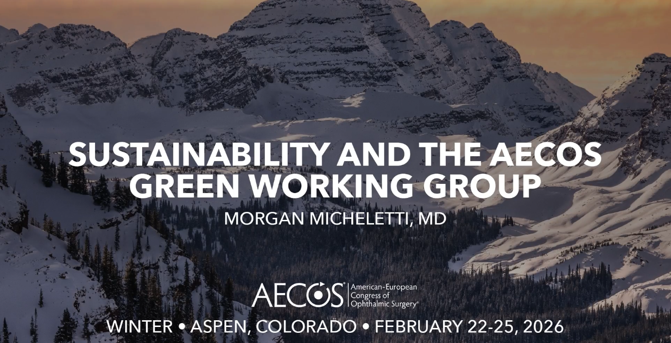 Sustainability and the AECOS Green Working Group