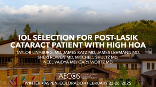 IOL Selection for Post-LASIK Cataract Patient with High HOA