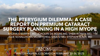 The Pterygium Dilemma: A Case Report on Premium Cataract Surgery Planning in a High Myope