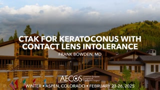CTAK for Keratoconus with Contact Lens Intolerance