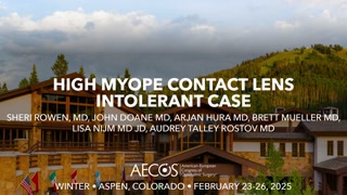 High Myope Contact Lens Intolerant Case